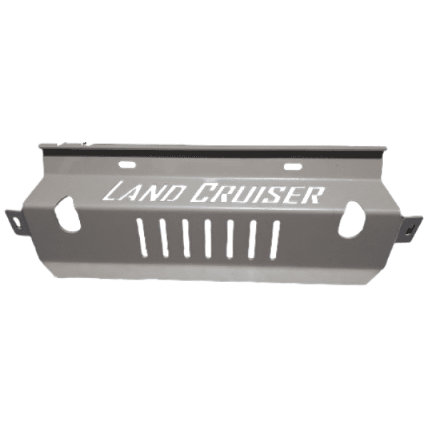 High-quality Land Cruiser bash plate for off-road 4x4 protection, durable vehicle upgrade.