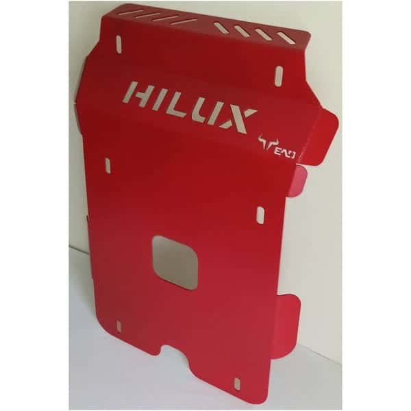 Red off-road vehicle modular metal panel for 4x4 vehicles.
