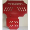 High clearance aluminium skid plate for 4x4 vehicles, custom off-road protection.