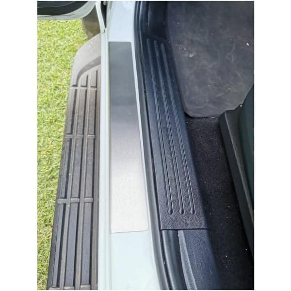 Non-slip step and side step accessories for 4x4 vehicles - durable rubber strips for safe entry.