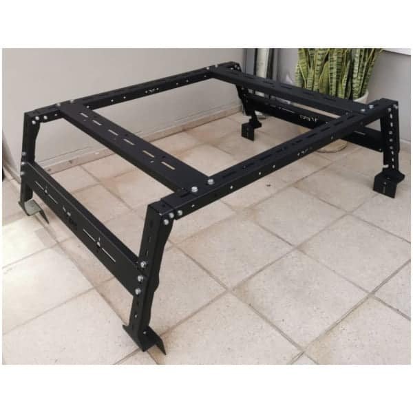 Heavy-duty off-road vehicle roof rack for 4x4s, durable steel construction, ideal for outdoor adventures.