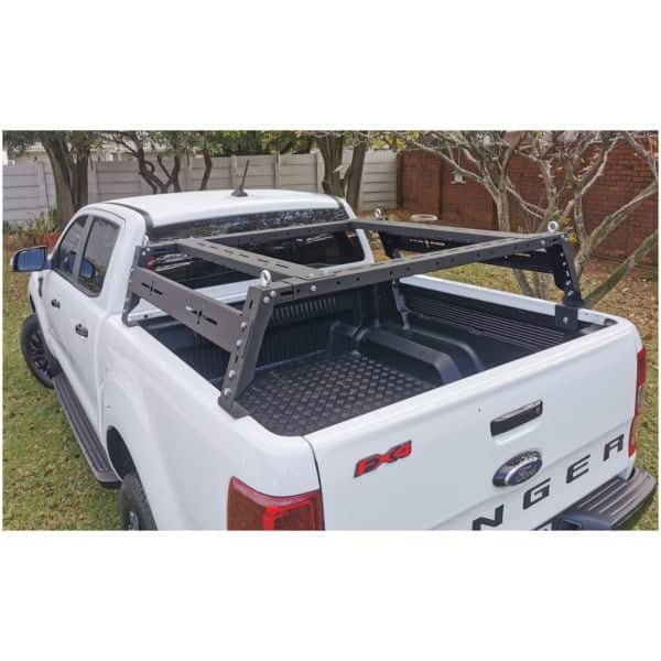 Heavy-duty off-road carga bed for Ford Ranger, custom-built for durable 4x4 adventures.
