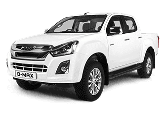 White Isuzu D-Max 4x4 pickup truck for off-road adventures and vehicle upgrades in South Africa.