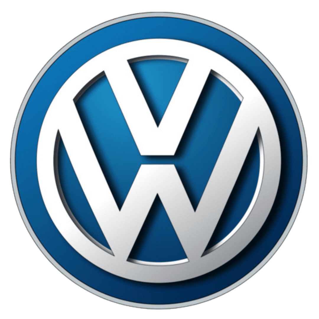 Volkswagen logo in blue and silver, representing quality car brand in South Africa.