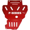 Heavy-duty red off-road bash plate for 4x4 vehicles, durable P-Series design, EAD quality.