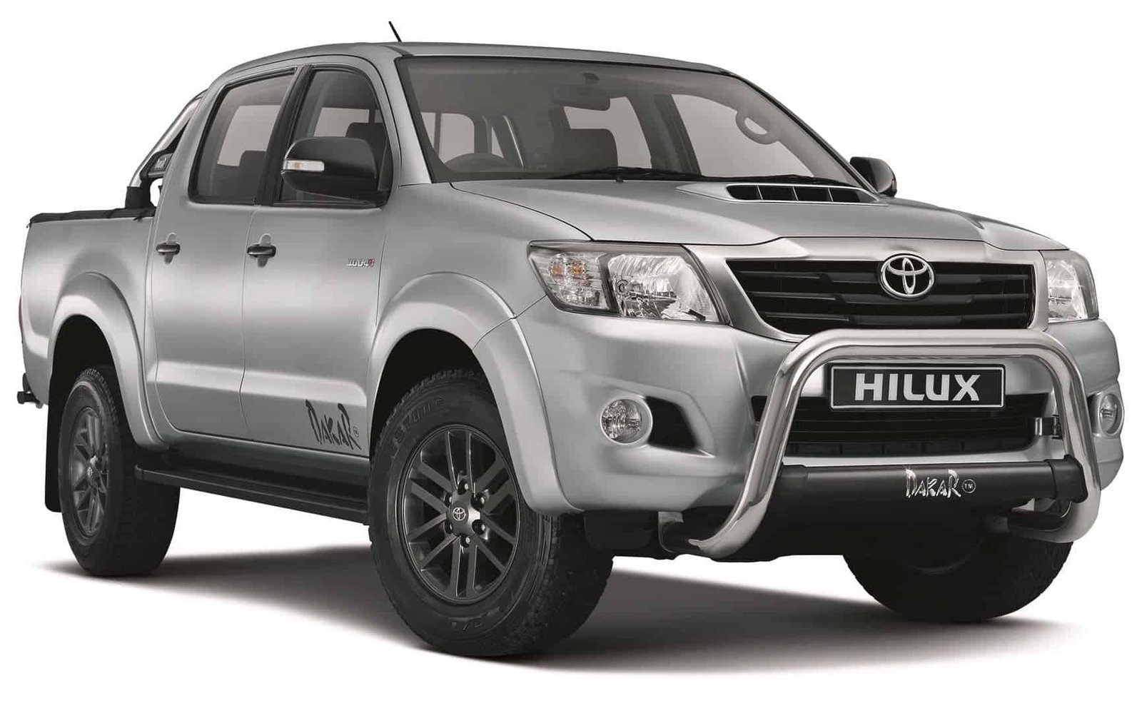Toyota Hilux 4x4 off-road vehicle with Daskar bar for rugged outdoor adventures in South Africa.